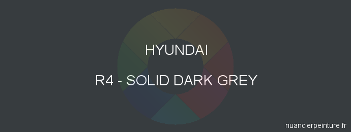 Peinture Hyundai R4 Solid Dark Grey