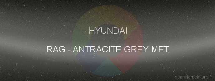 Peinture Hyundai RAG Antracite Grey Met.