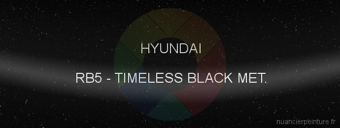 Peinture Hyundai RB5 Timeless Black Met.