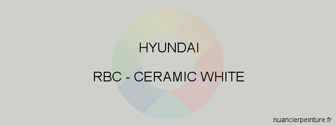 Peinture Hyundai RBC Ceramic White