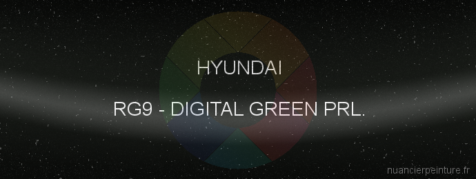 Peinture Hyundai RG9 Digital Green Prl.