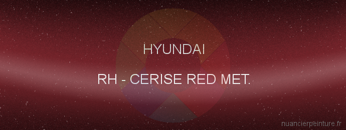 Peinture Hyundai RH Cerise Red Met.