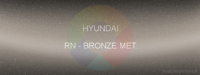 Peinture Hyundai RN Bronze Met.