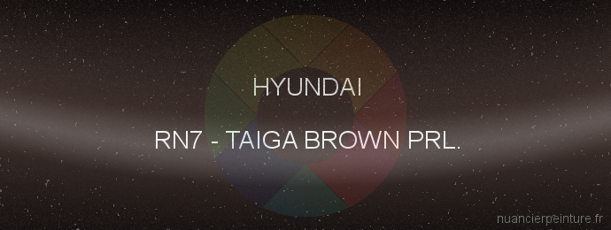 Peinture Hyundai RN7 Taiga Brown Prl.