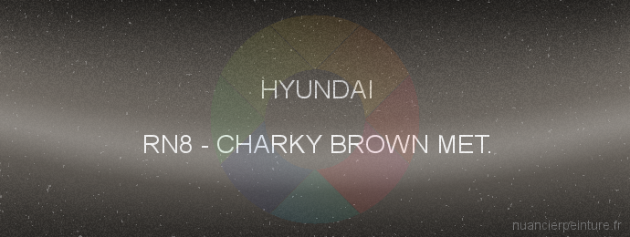 Peinture Hyundai RN8 Charky Brown Met.