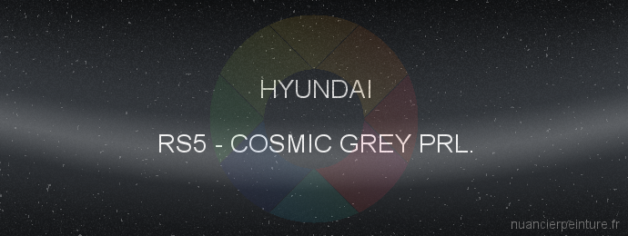 Peinture Hyundai RS5 Cosmic Grey Prl.