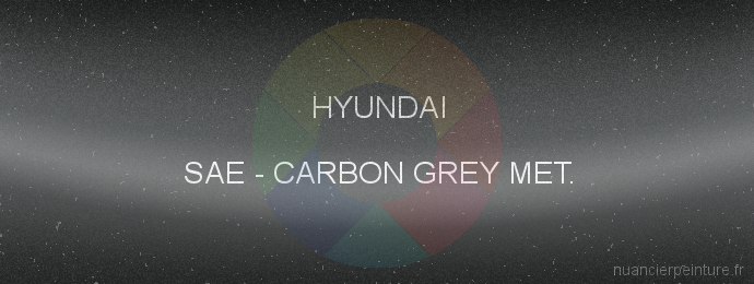 Peinture Hyundai SAE Carbon Grey Met.