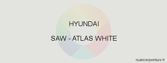 Peinture Hyundai SAW Atlas White