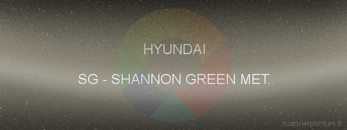 Peinture Hyundai SG Shannon Green Met.