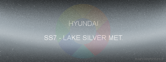 Peinture Hyundai SS7 Lake Silver Met.