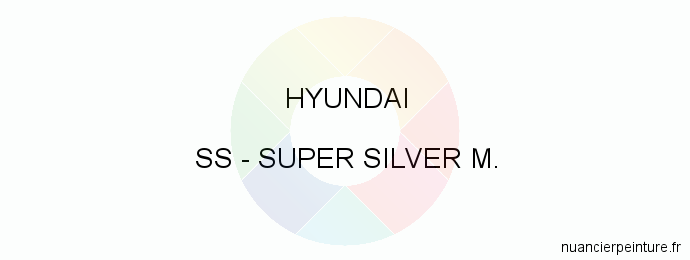 Peinture Hyundai SS Super Silver M.