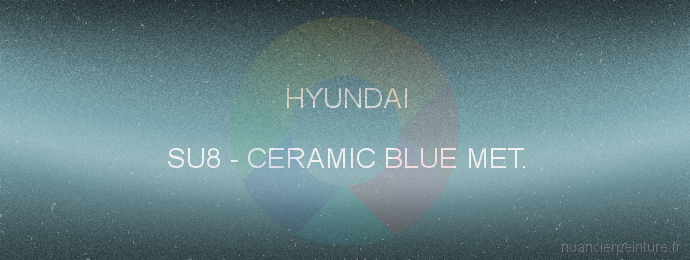 Peinture Hyundai SU8 Ceramic Blue Met.