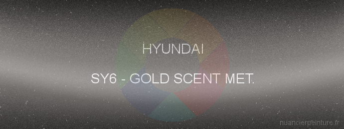 Peinture Hyundai SY6 Gold Scent Met.