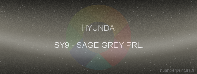 Peinture Hyundai SY9 Sage Grey Prl.