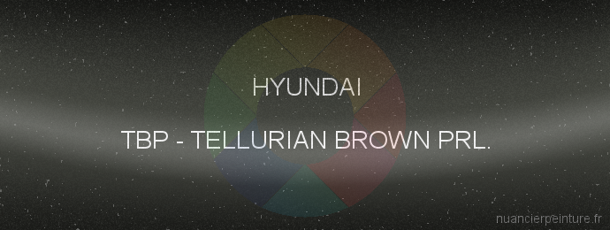Peinture Hyundai TBP Tellurian Brown Prl.