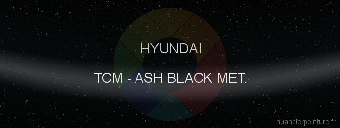 Peinture Hyundai TCM Ash Black Met.