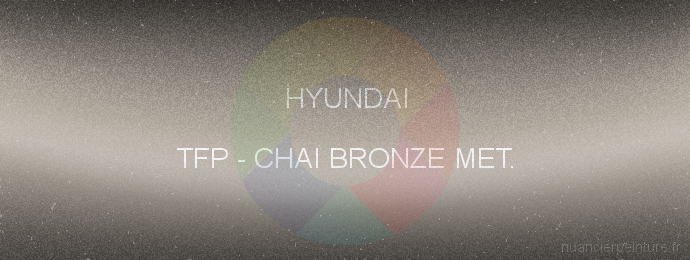 Peinture Hyundai TFP Chai Bronze Met.