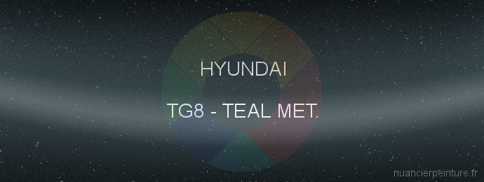 Peinture Hyundai TG8 Teal Met.