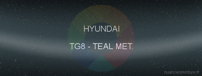 Peinture Hyundai TG8 Teal Met.