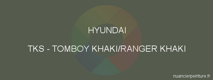 Peinture Hyundai TKS Tomboy Khaki/ranger Khaki