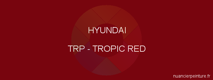 Peinture Hyundai TRP Tropic Red