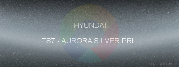 Peinture Hyundai TS7 Aurora Silver Prl.