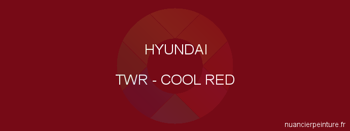 Peinture Hyundai TWR Cool Red