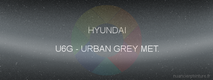 Peinture Hyundai U6G Urban Grey Met.