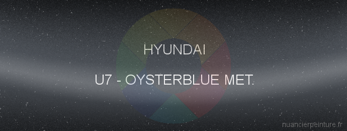 Peinture Hyundai U7 Oysterblue Met.