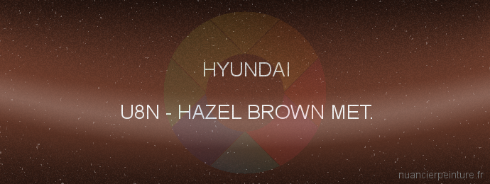 Peinture Hyundai U8N Hazel Brown Met.