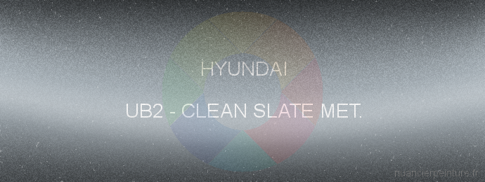 Peinture Hyundai UB2 Clean Slate Met.