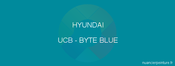 Peinture Hyundai UCB Byte Blue