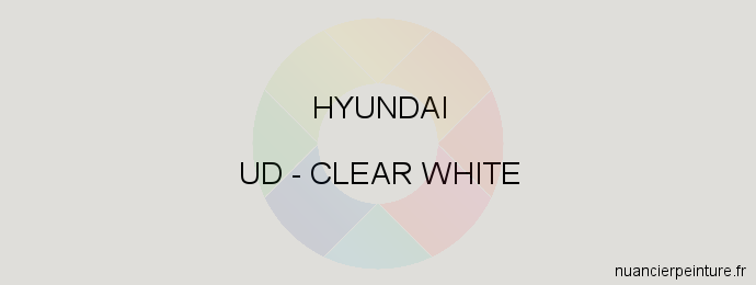 Peinture Hyundai UD Clear White