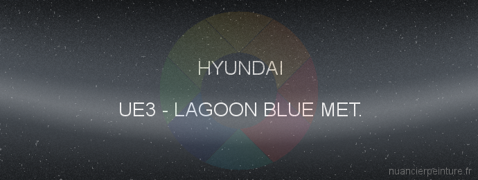 Peinture Hyundai UE3 Lagoon Blue Met.