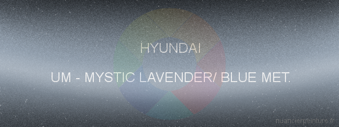 Peinture Hyundai UM Mystic Lavender/ Blue Met.