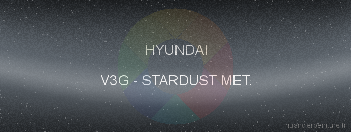 Peinture Hyundai V3G Stardust Met.