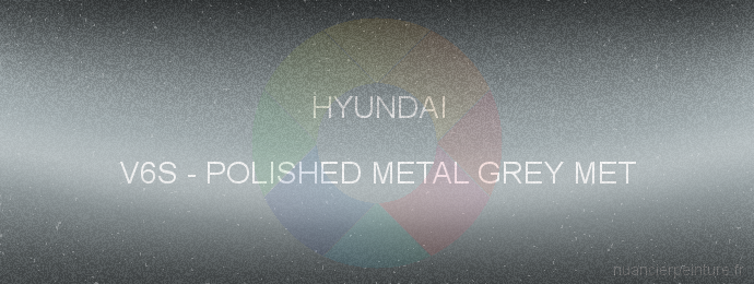 Peinture Hyundai V6S Polished Metal Grey Met