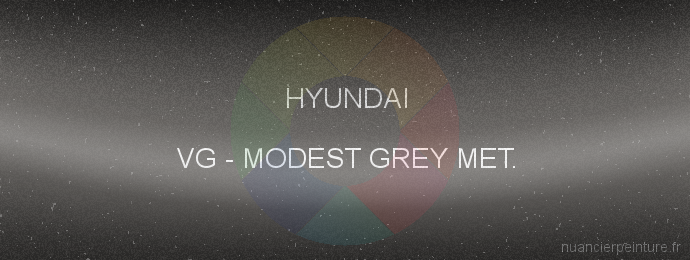 Peinture Hyundai VG Modest Grey Met.
