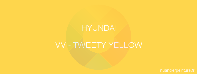 Peinture Hyundai VV Tweety Yellow