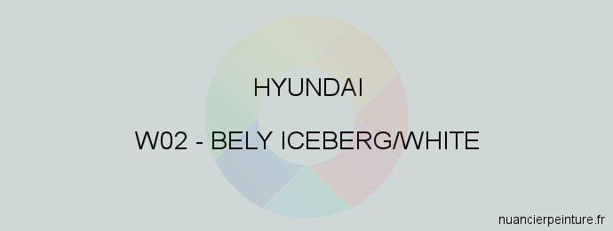 Peinture Hyundai W02 Bely Iceberg/white