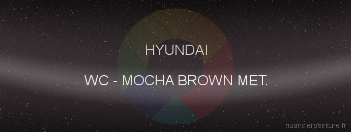 Peinture Hyundai WC Mocha Brown Met.