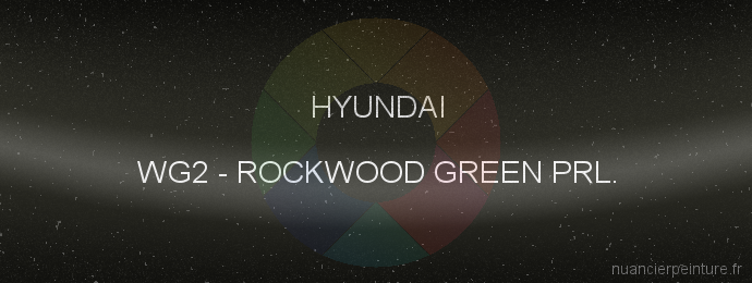 Peinture Hyundai WG2 Rockwood Green Prl.