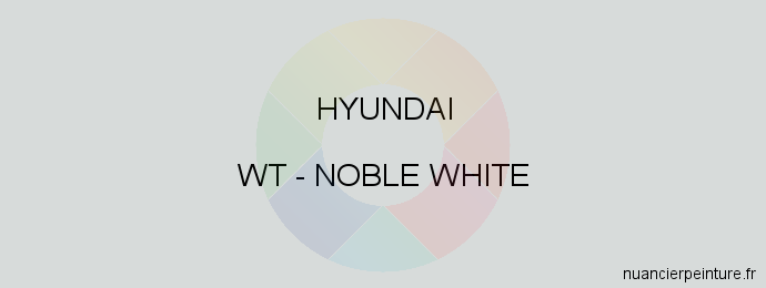 Peinture Hyundai WT Noble White