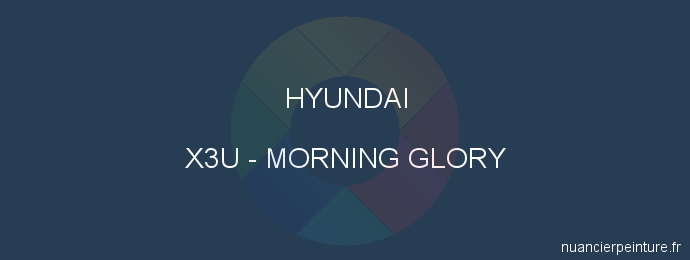 Peinture Hyundai X3U Morning Glory