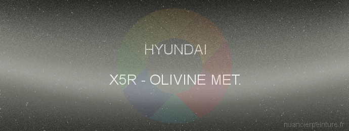 Peinture Hyundai X5R Olivine Met.