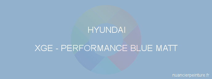 Peinture Hyundai XGE Performance Blue Matt