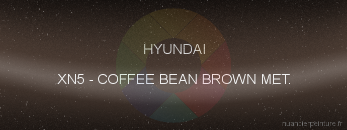 Peinture Hyundai XN5 Coffee Bean Brown Met.