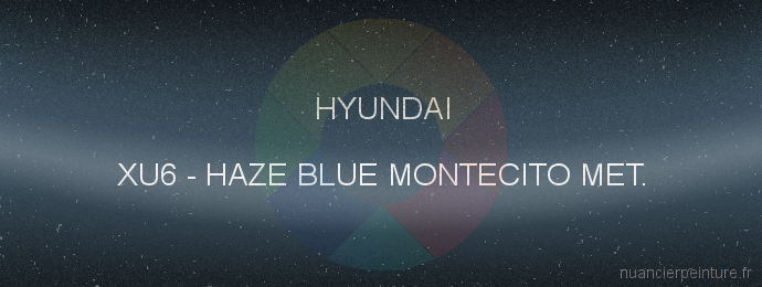 Peinture Hyundai XU6 Haze Blue Montecito Met.