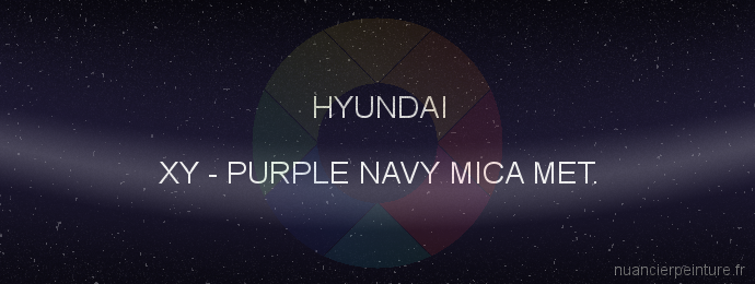 Peinture Hyundai XY Purple Navy Mica Met.