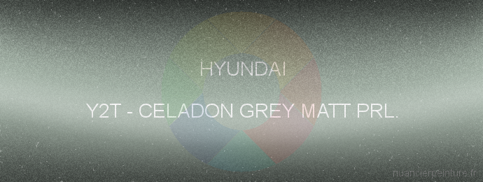 Peinture Hyundai Y2T Celadon Grey Matt Prl.